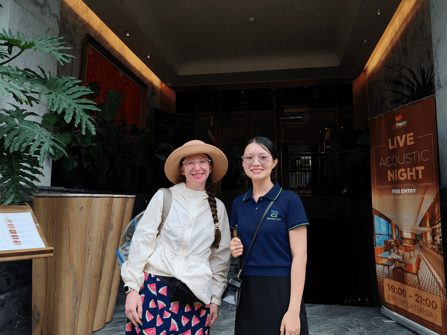 International eye care patient with her ZensiaCare coordinator in Vietnam