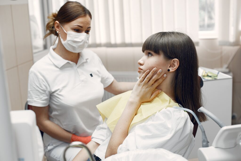 a patient getting medical treatment